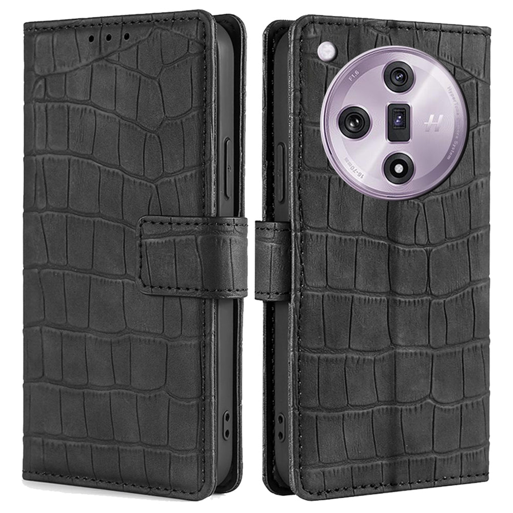 For Oppo Find X7 5G Protective Case Crocodile Texture Leather Wallet Phone Cover For Oppo Find X7 5G Protective Case Crocodile Texture Leather Wallet Phone Cover